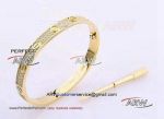 Perfect Replica AAA Cartier Love Bracelet - Gold and Diamonds